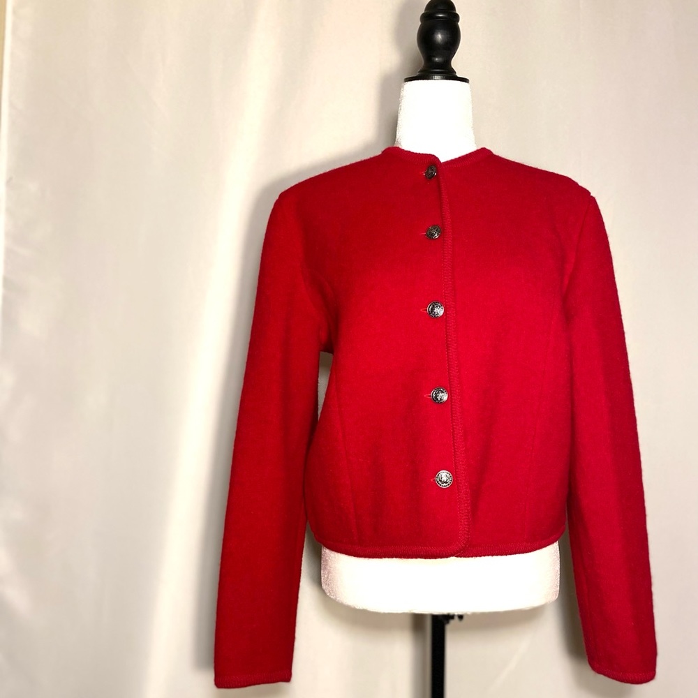 Talbots Wool / Laine Jacket Blazer front buttons